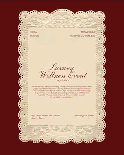 Luxury Wellness Event