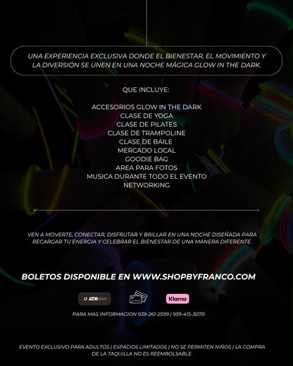 ✨ FRÁNCO GLOW NIGHT — GLOW IN THE DARK EXPERIENCE ✨