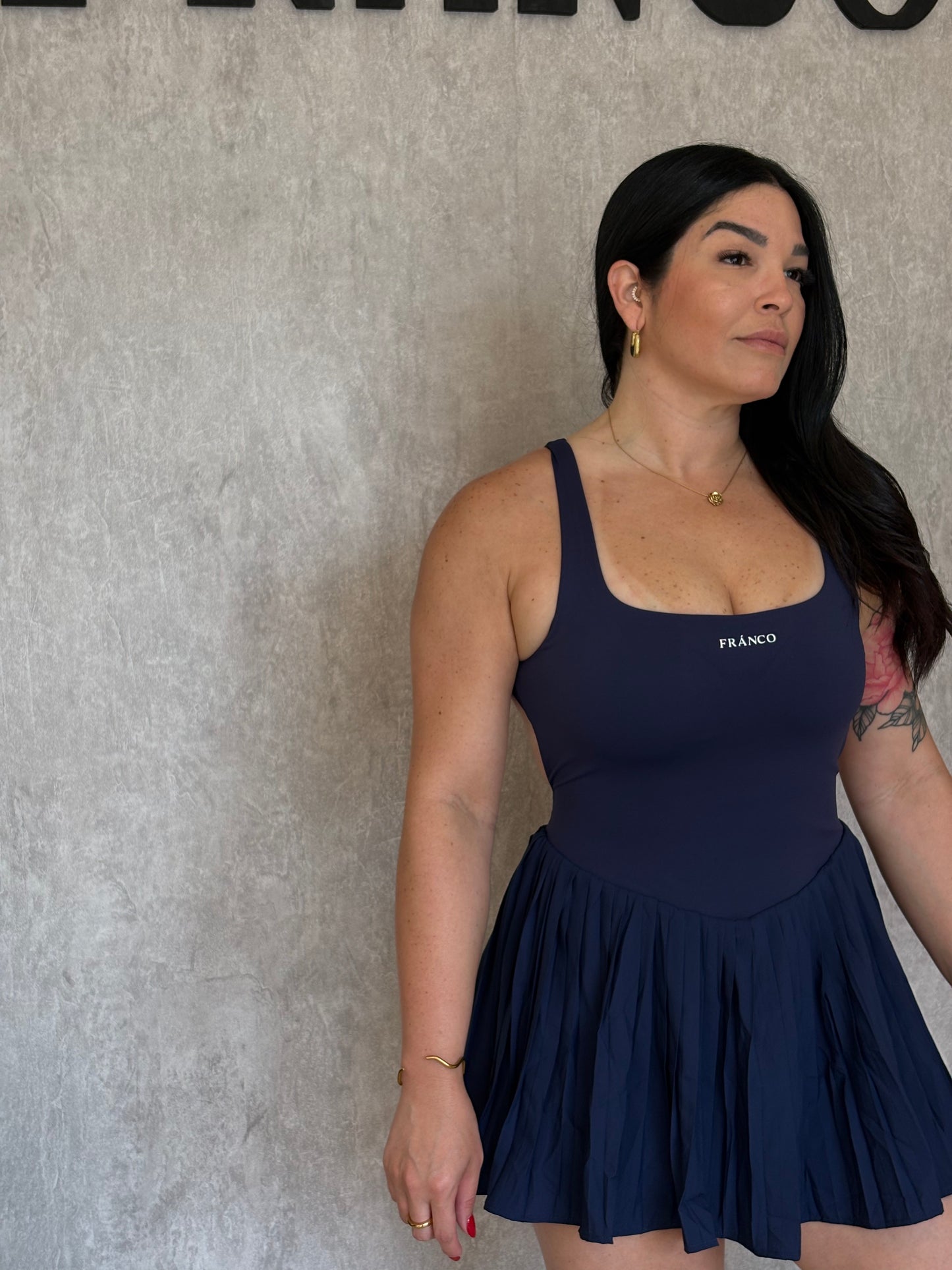 Victoria Dress Navy